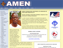 Tablet Screenshot of amenfoundation.org